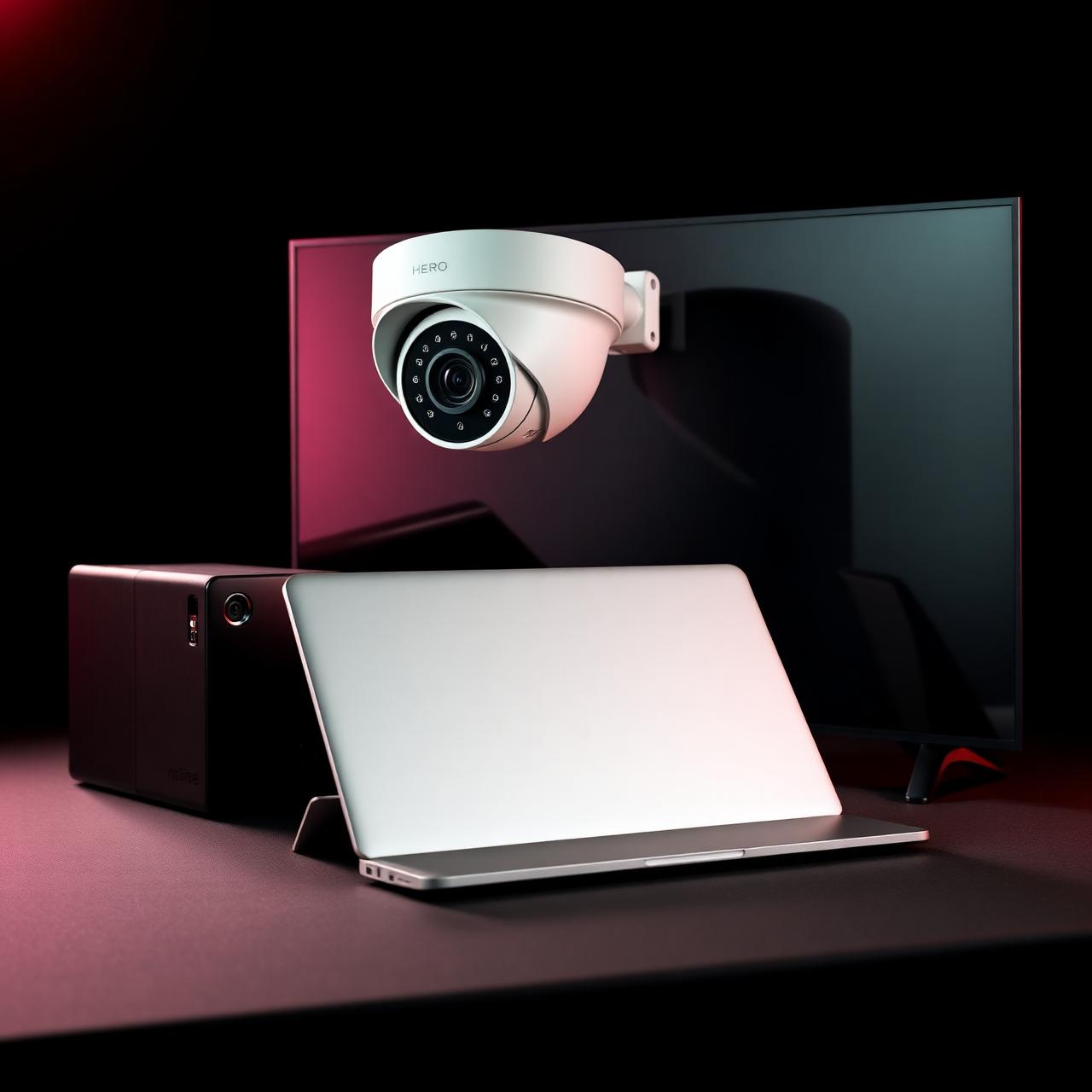 CCTV camera, laptop and smart TV distributed by Anand Trading Company